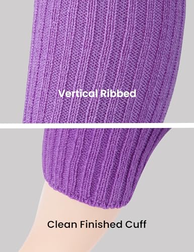 Image of Women Juniors Knitted Leg Warmers 16 inch Neon Colors Dance Halloween Accessory | 80s Party,Yoga Sports Fitness,Warm and Cozy,One Size Fits Most