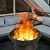Sundale Outdoor Patio 26-Inch Fire Pits Steel Round Firepit Wood Burning Fireplace Fire Bowl with Grate, Spark Screen, Fire Poker, Copper Finish
