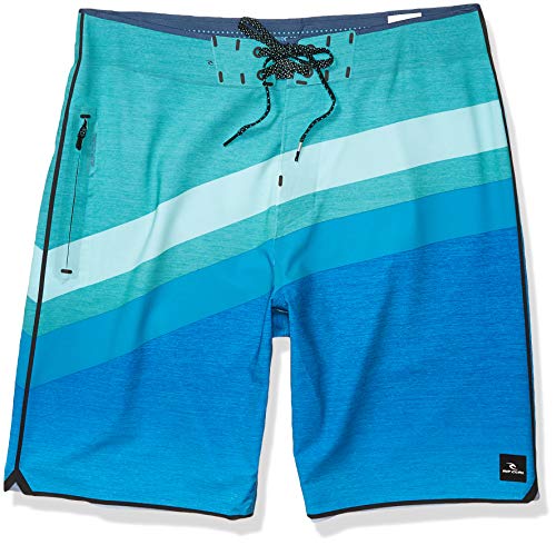 Rip Curl Men's Mirage Revert Ultimate Stretch 20" Boardshorts, Teal, 36