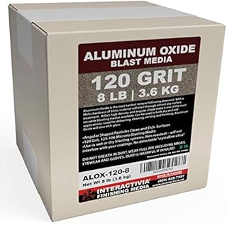 #120 Aluminum Oxide - 8 LBS - Fine Sand Blasting Abrasive Media for Blasting Cabinet or Blasting Guns.