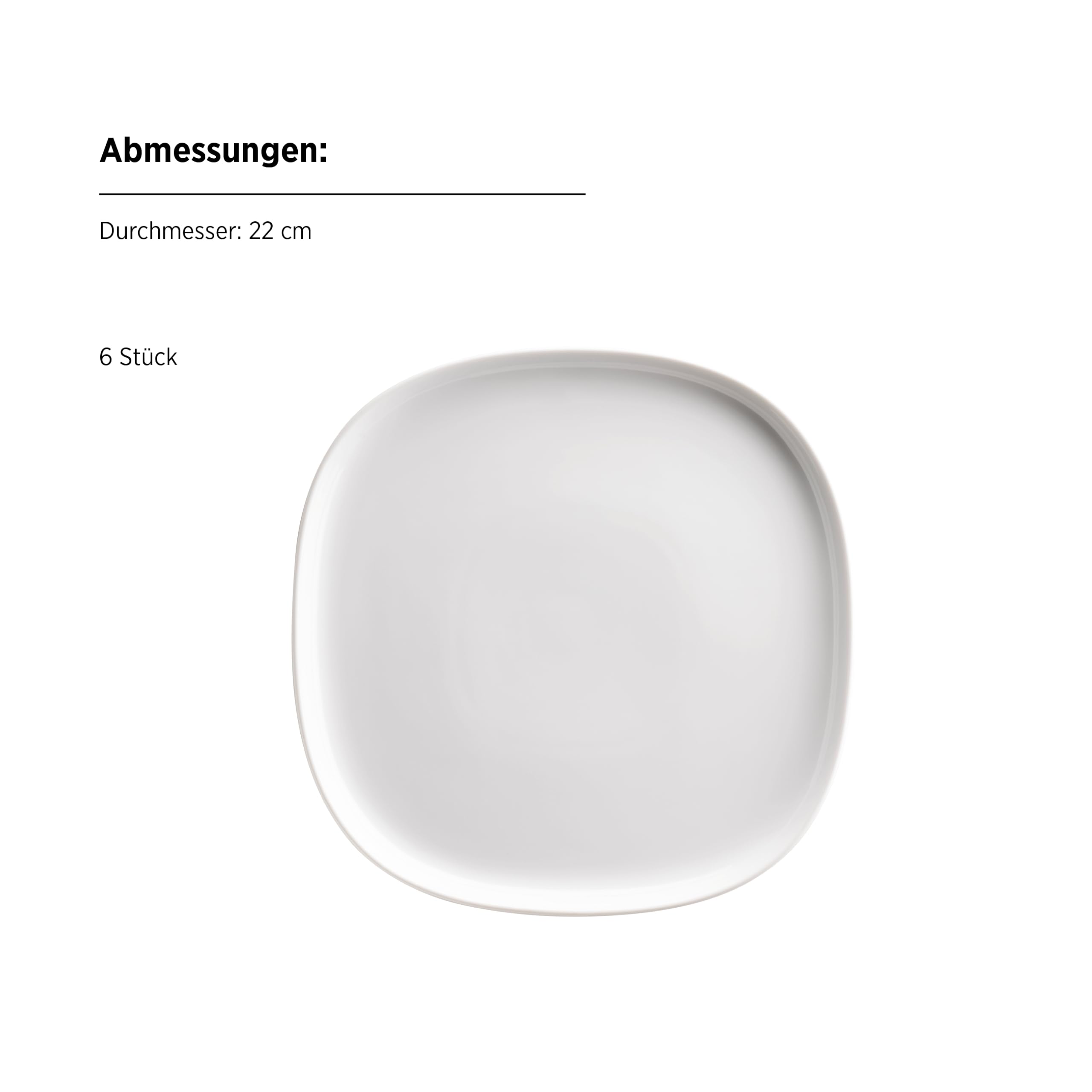 MÄSER Teller-Set, Porzellan Skagen Weiß