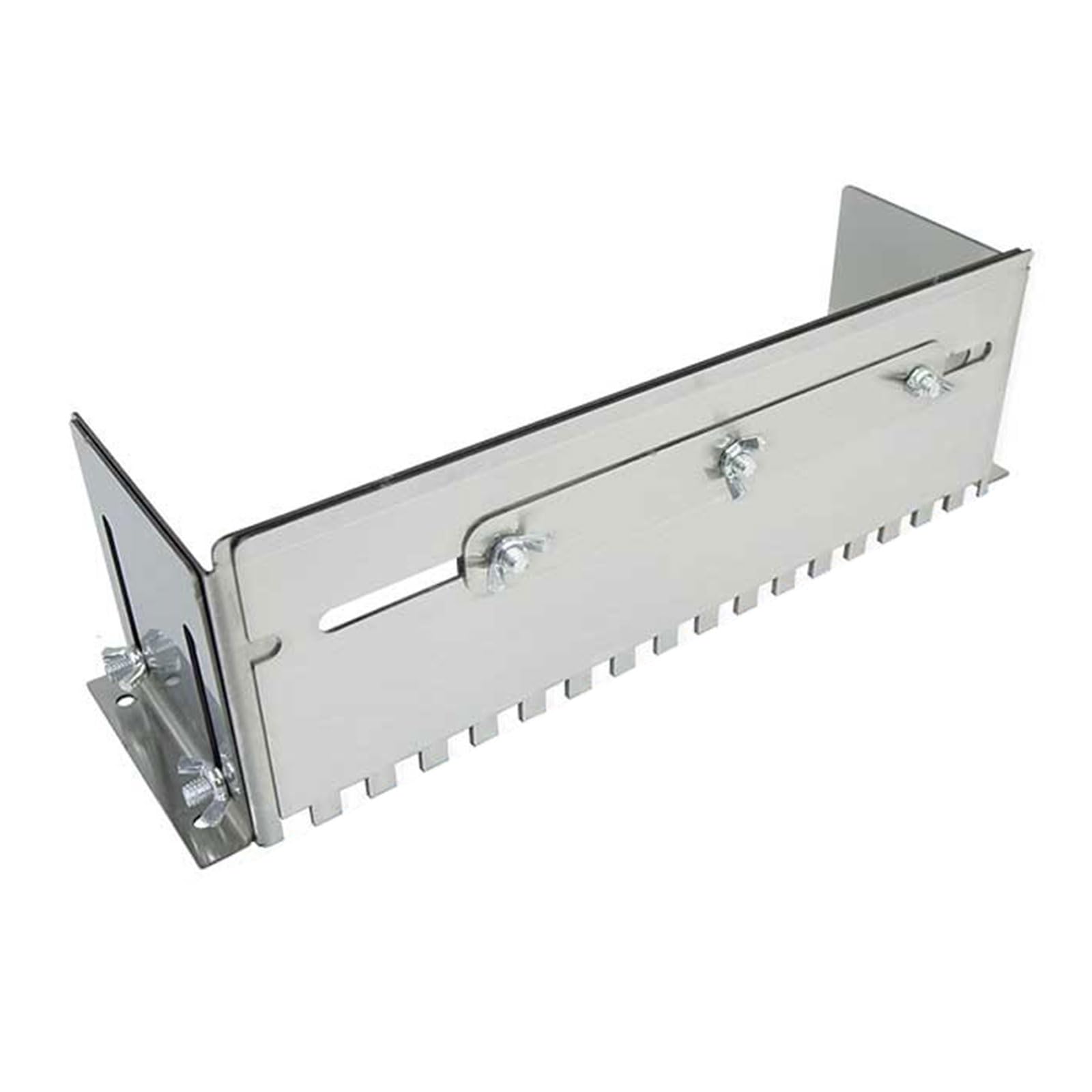 Hardness 201 Stainless Steel Adjustable Notched Trowel for Professional Tiles Adhesive Application and Construction Smooth Border Trowel