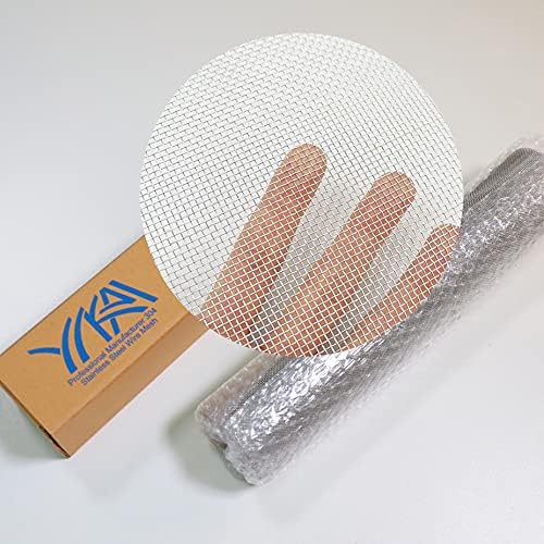 Woven Wire 20 Mesh - 12"X24" 30cm X60cm Size - 0.9mm Hole - 400µm Wire Diameter - Medium, Gauze Stainless Steel 304L 52% Open Area