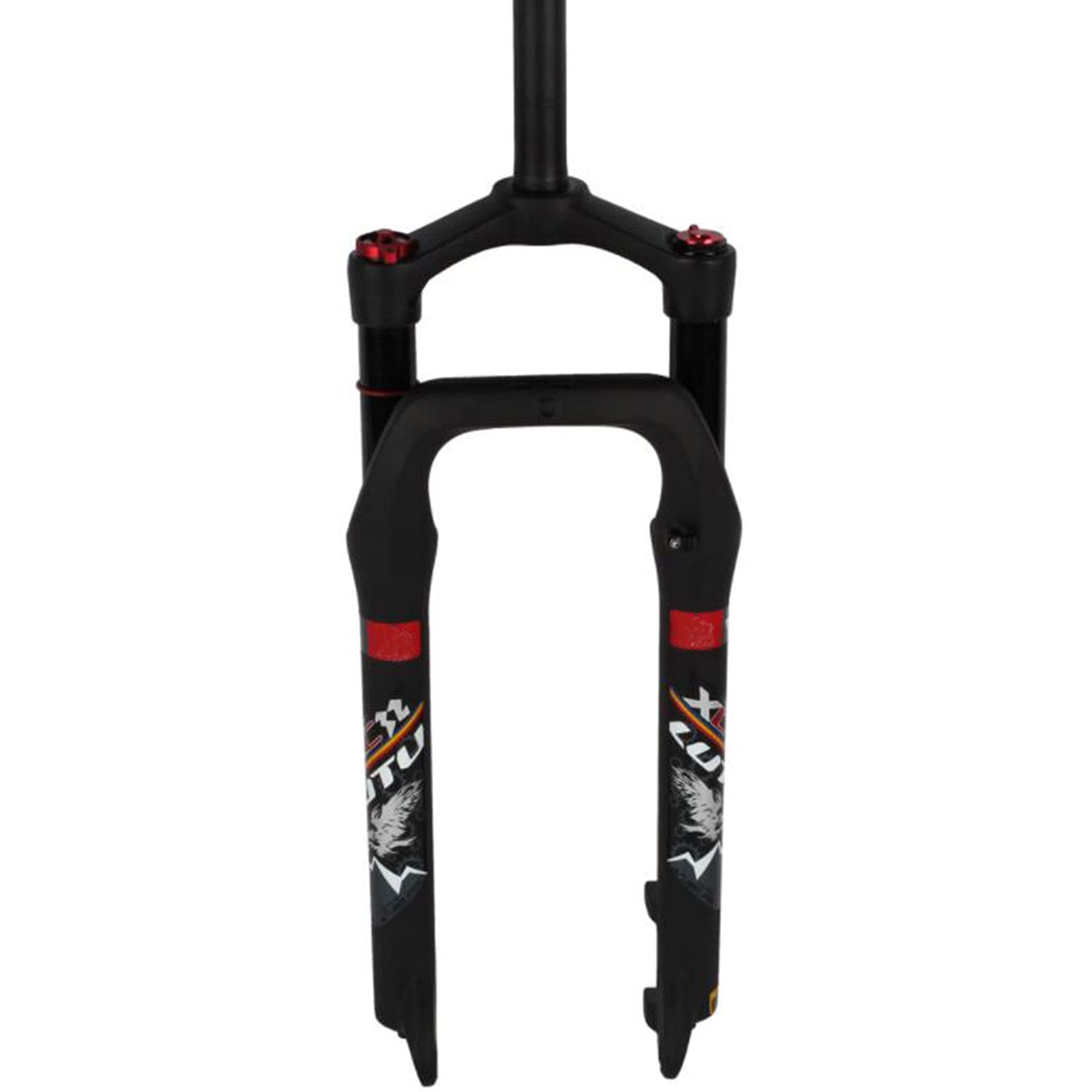 WIQUYBML Suspension 26in Bicycle Front Fork, 4.0 Tire Snowmobile Bike Air Pressure Aluminum Alloy Shock Absorber 1-1/8" Travel 135mm fork