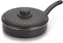 Frigideira Alta Antiaderente Nacional Tampa P/Fritura 18cm