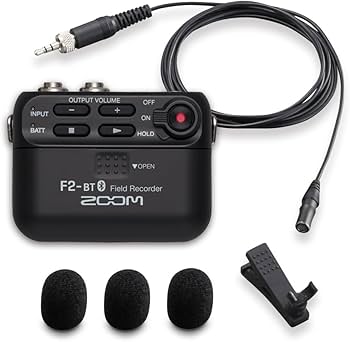 Amazon | ZOOM F2-BT ラベリアマイク付 32bitフロート録音 音割れ