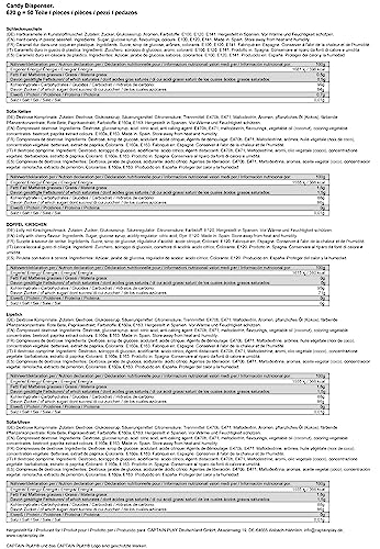 CAPTAIN PLAY Retro Süßigkeiten Candy Dispenser Retro Box mit 600g Nostalgie in Einzelverpackung