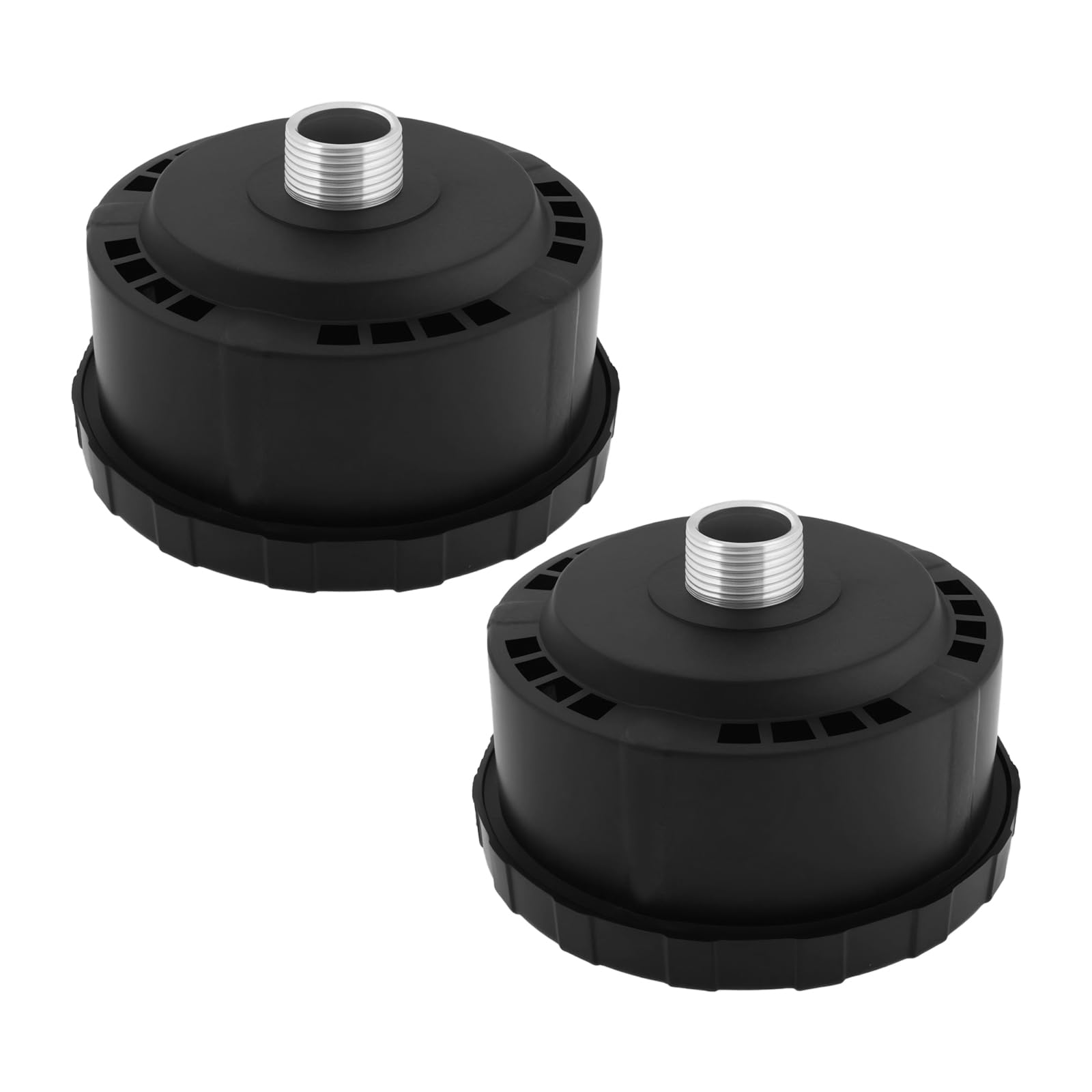 Emagtech 2Pcs Air Compressor Silencer 3/4 Inch 25Mm Compatible With Piston Compressors Air Filter For Pneumatic Systems