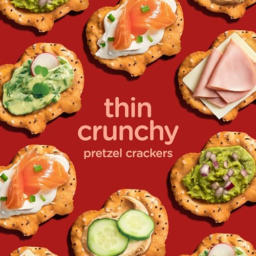 Image of Snack Factory Everything Pretzel Crisps, Non-GMO, 7.2 OZ Resealable Bag