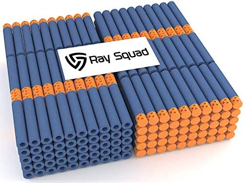 Ray Squad Waffle Darts 200-Pieces Set, Ultimate Nerf Foam Toy Darts, Premium Refill Bullets for N-Strike Guns, Universal Mega Pack, Firm and Safe Nerf Accessories Amazing Precision Control