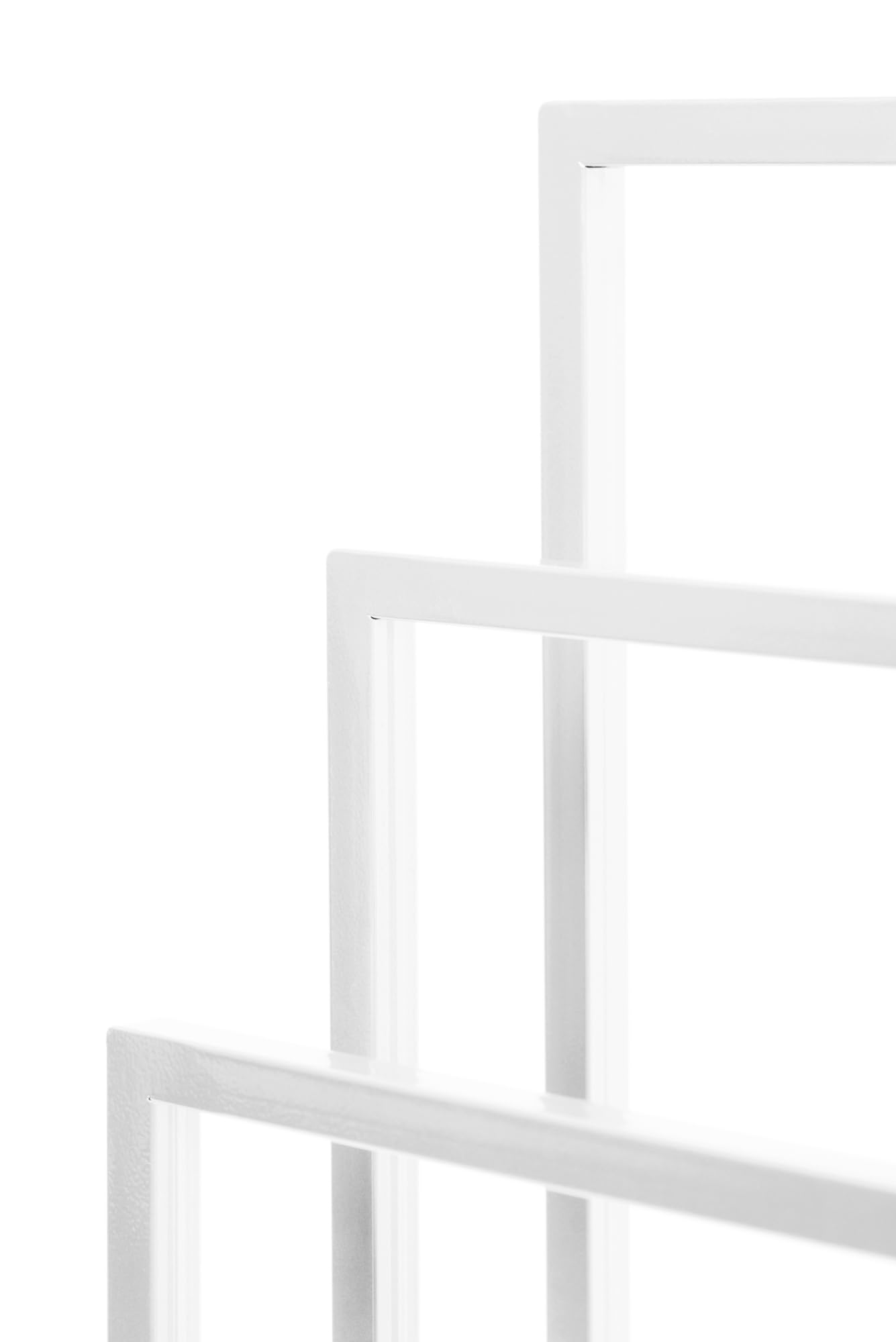 Porte-serviettes Sur Pied FRAMADO DUO - 45x21x86 Cm, Métal, 4 Barres, Patins Antidérapants, Livré Monté, Couleur Blanc - 5