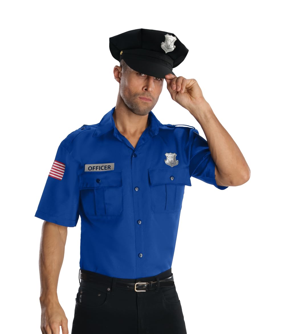 Rubies Police Office Adult Blue Costume Kit XL