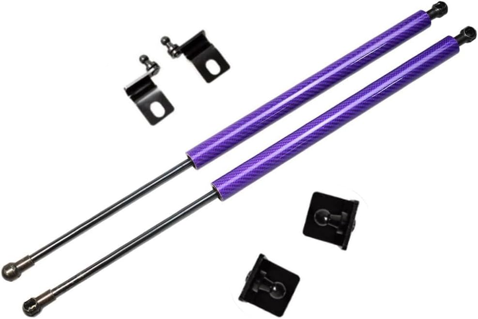 TSUBASA Lift Supports for Nissan Navara D21 1985-1997 Front Hood Bonnet Modify Gas Struts Cylinders Shock Dampers Spring Prop Rod Bar 2PCS (Purple Carbon Fiber)