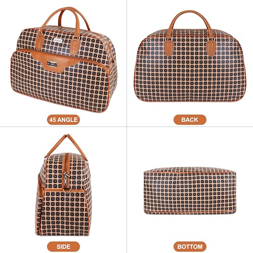 Image of Ayaha Large Travel Duffle Bag, Air Bag for Men and Women Cabin Luggage Bag Weekender Stylish Travel Bag with Detachable Shoulder Strap 47 litres 54.5x24.5x35cm