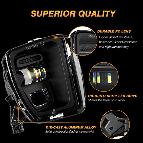 image for Auxbeam LED Fog Lights DOT Approved Replacement for Dodge Ram 1500 201