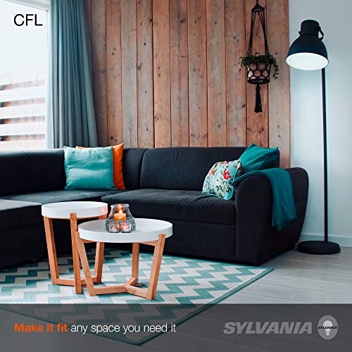 Sylvania Cfl T2 Twist Light Bulb, 60W Equivalent, Efficient 13W, 800 Lumens, Medium Base, 6500K, Daylight - 18 Pack (22651) #TOP2