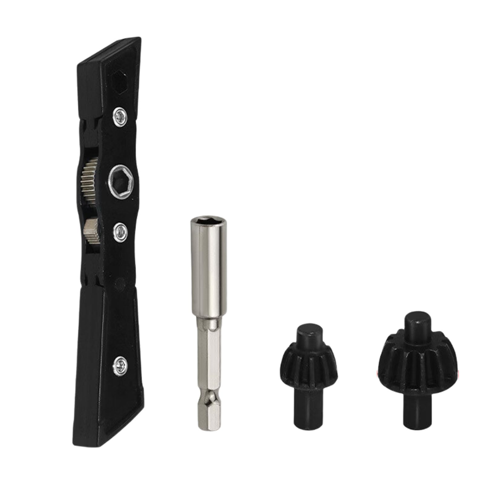 Fromceo Set B Reversible Ratchets Wrench Set With 3 Gear Heads For Power Drill Chucks Tightening And Loosening Ratchets Spanner Set