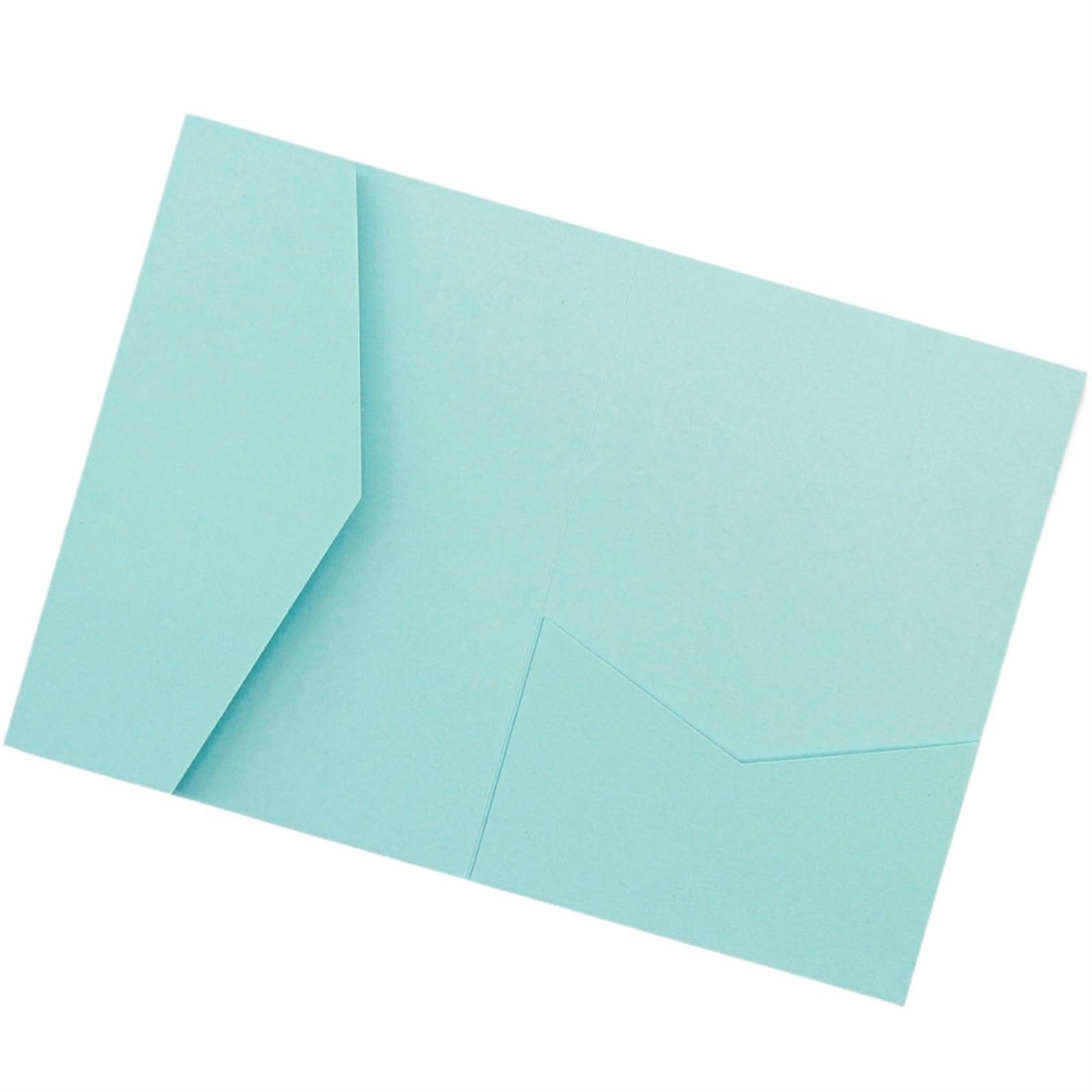 Wedding Invitations 50 Rose Laser Cut Tri-fold Wedding Invitation Cards Kit Pocket Invite Envelope for Wedding, Engagement,Anniversary (Color : Matte light blue, Size : Custom set)