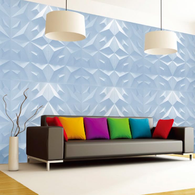 Image of Art3d Decorative 3D Wall Panel, 32 Sq.FT PVC Interior Wall Decor for Living Room, Bedroom, Lobby, Office, Shopping Mall, White