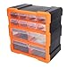 TIKATARER 12-Drawer Parts Organizer, Office Stationary & Craft Storage Teacher Toolbox Organizer for Classroom Drawer Hardware Organizer Screw Organizer for Home & Office