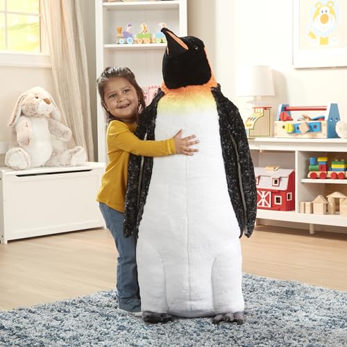 Melissa & Doug Giant Lifelike Plush Emperor Penguin Standing Stuffed Animal (3.4 Feet Tall) - image 7