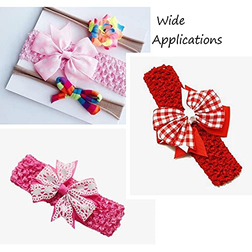 PandaHall 11 Yards Elastic Crochet Headband Ribbon 40mm 55mm White Crochet Stretch Trim Ribbon Polyester Elastic Ribbon for Hair Accessories Tutus Dress - Image 4