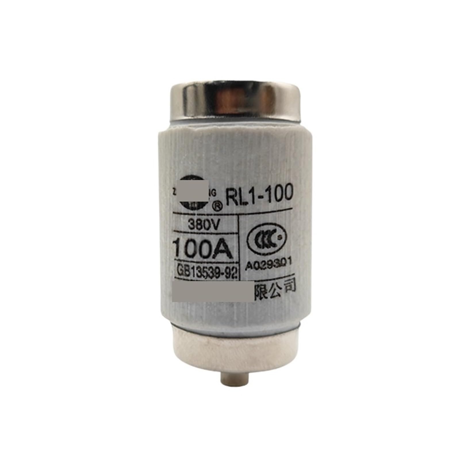 Fusible basse tension RL1-100 380V tube céramique 100A pour tableau