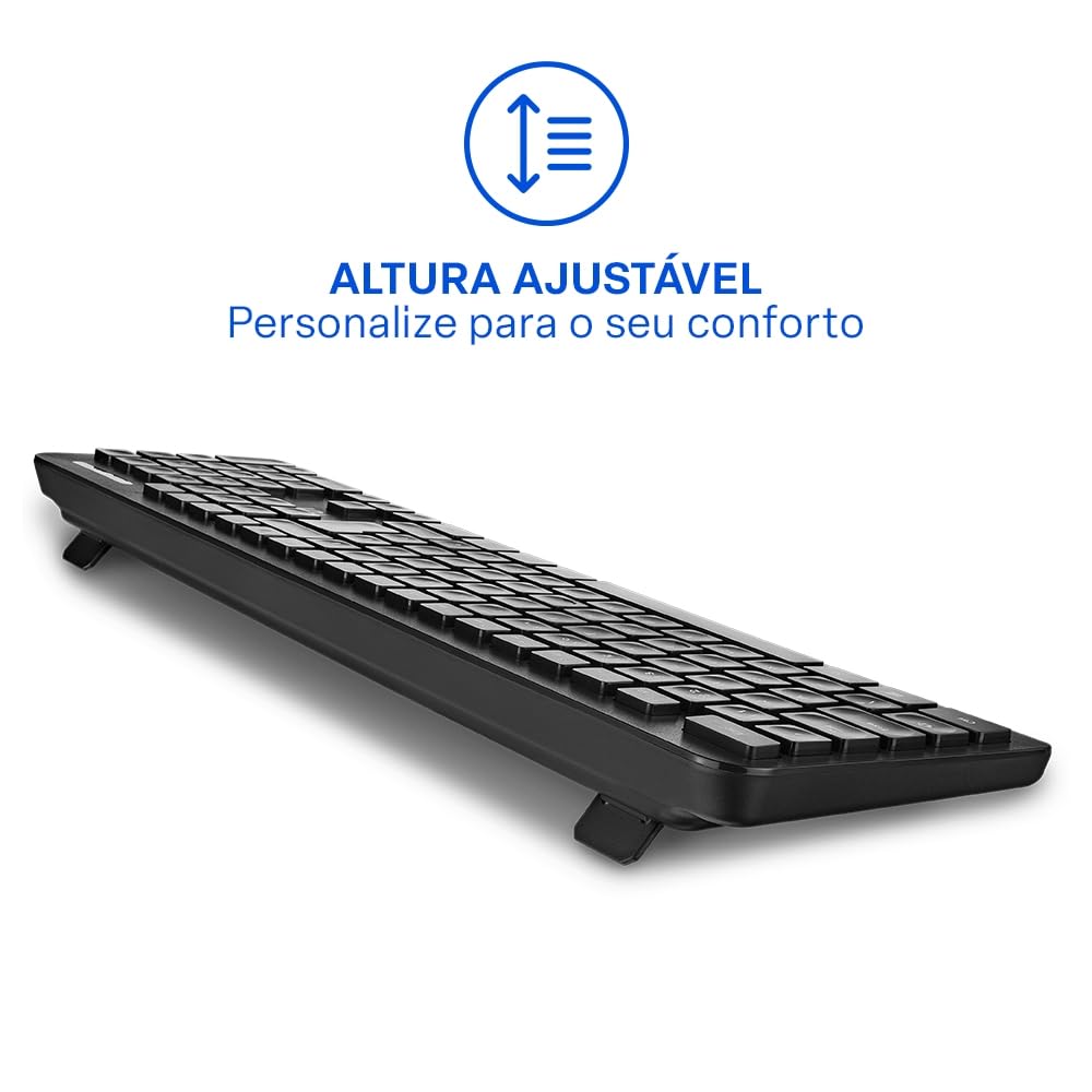 Teclado sem Fio Côncavo Conexão 2.4ghz USB 13 Teclas Multimídia