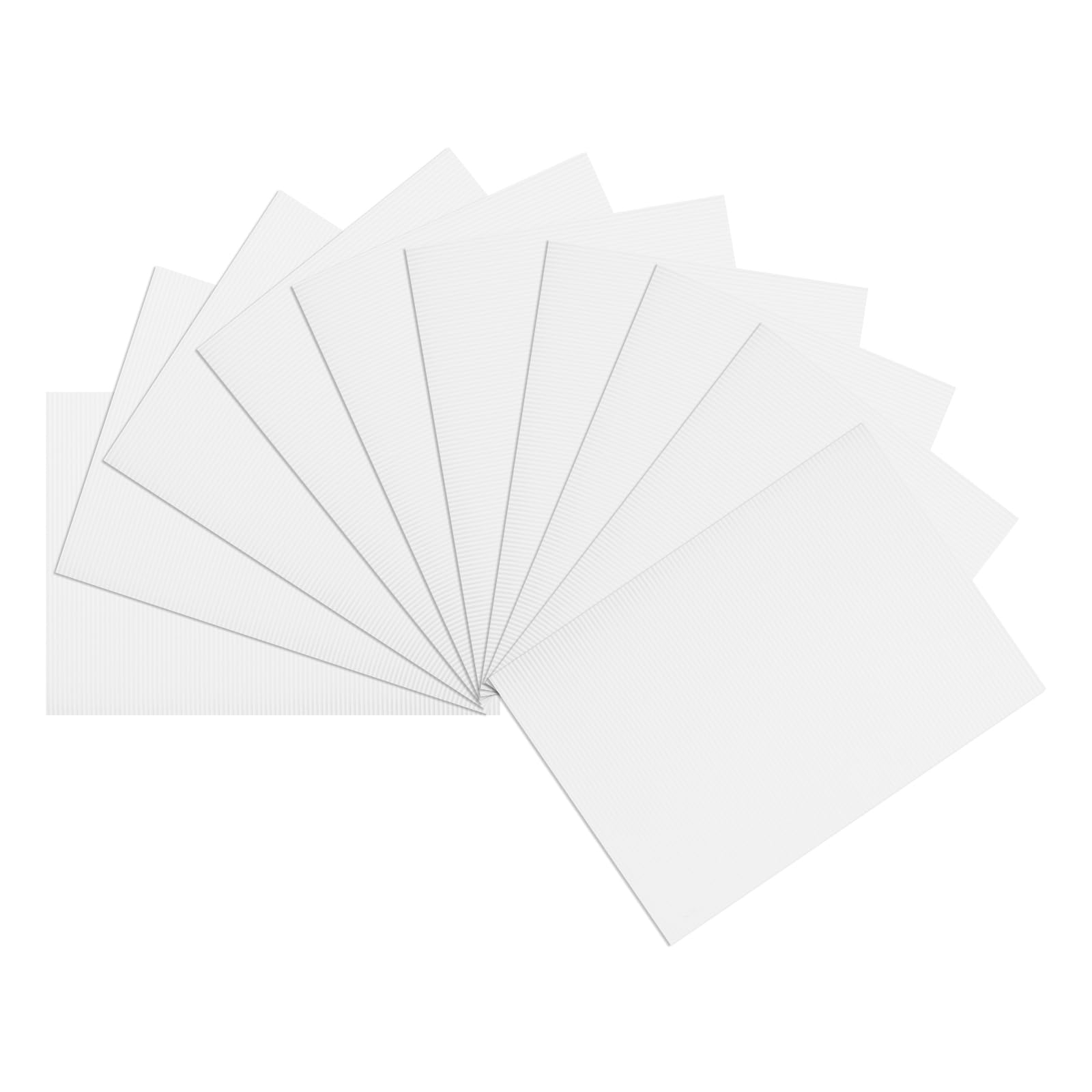 uxcell 10pcs Corrugated Cardboard Paper Sheets,White,14 inch x 10inch,for Craft and DIY Projects