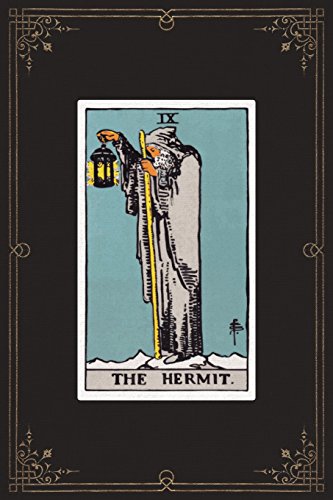 The Hermit: 120 Blank Lined Pages, 6 X 9 College Ruled Notebook, The Hermit Tarot Card - Antique Vintage Style Journal, Diary, Notebook (Tarot Card ... Vintage Style - Tarot Card Notebooks)