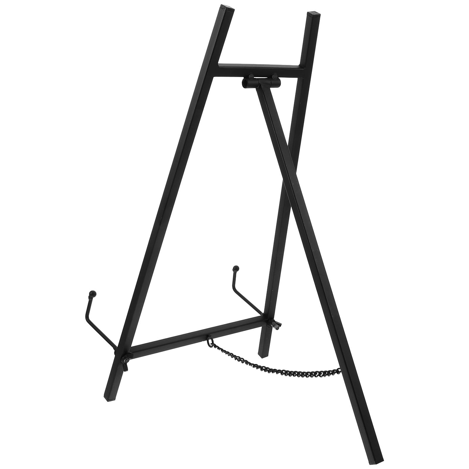 Cavalletto Supporti Stabili per Pittura in Acciaio Inossidabile Nero Multiuso Elegante e Resistente per Esposizione Foto e Segnaletica Matrimonio