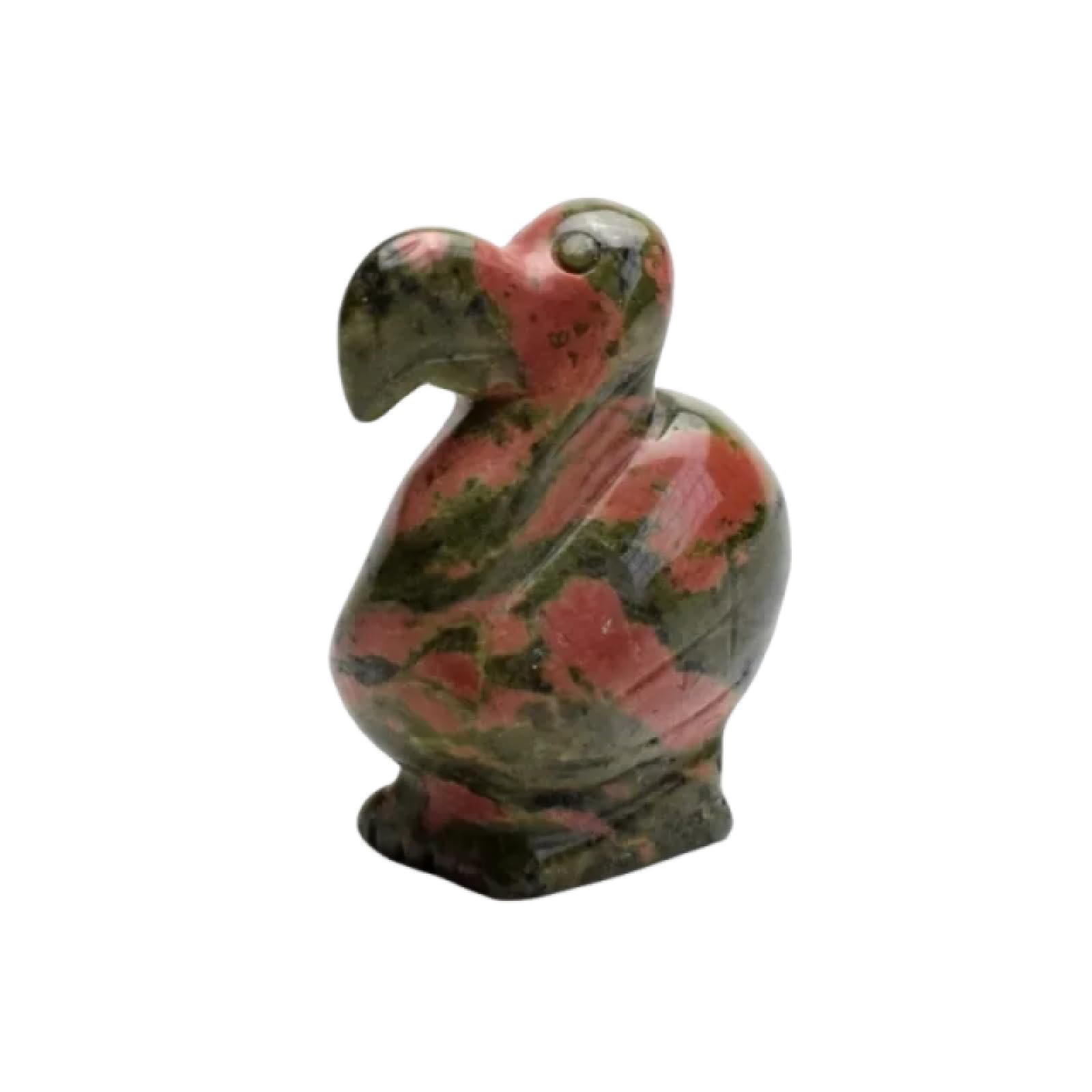 CYLRWSR Dodo Statue 1.5 inch Home Decor Natural Carved Semi-Precious Stone Healing Animal Figurine Unakite