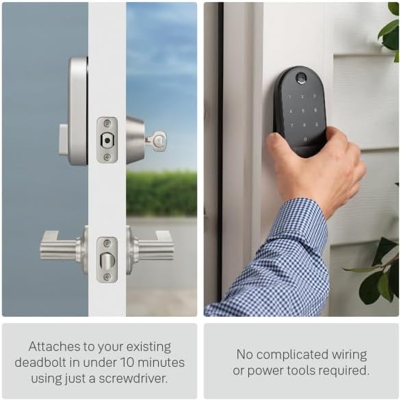 Miniatura 3 de Yale Enfoque con teclado - Bloqueo inteligente Wi-Fi - El bloqueo de actualización se adapta a tu giro para que puedas mantener tus llaves - Incluye