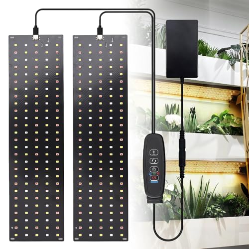 WIYETY Lampada LED per piante spettro completo: 270 LED luce per piante con 3 modalità di illuminazione, lampada per la crescita delle piante con controller, 10 livelli di luminosità, lampada da