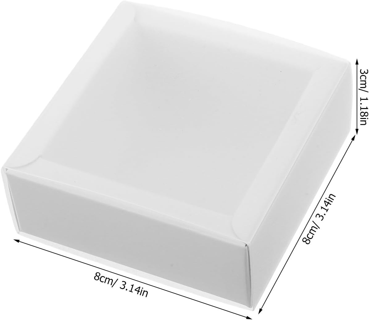 MERRYHAPY Blank Match Container 10pcs White Cardboard Sliding Lid Set