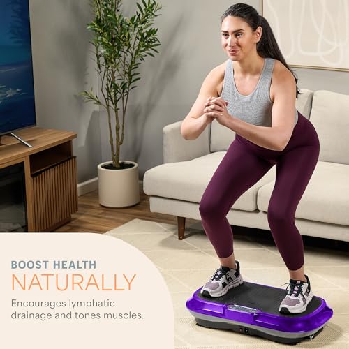 Image of Lifepro Waver Vibration Plate Exercise Machine - High-Intensity Vibration Plate for Lymphatic Drainage - Full-Body Workout Vibrating Platform with Loop Bands - Fitness Equipment for Strength & Toning