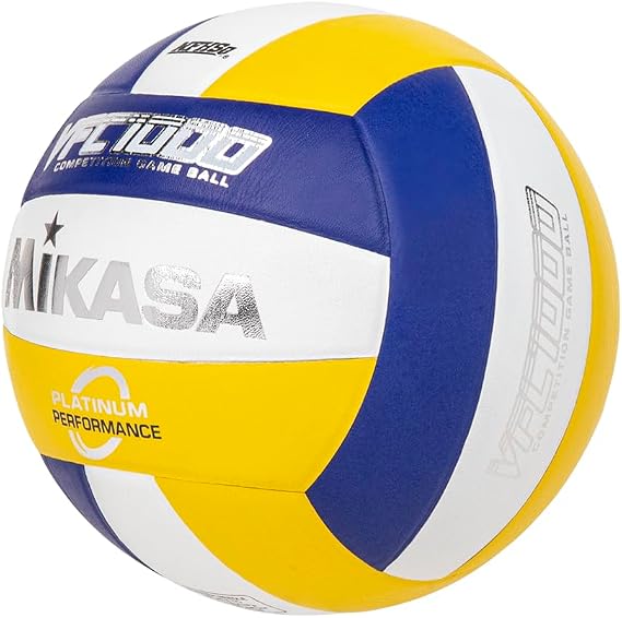 Mikasa NHFS Approval VFC1000-RGW (Natural Leather/Traditional Panel Shape/Indoor Volleyball/Official Game Ball Size5)