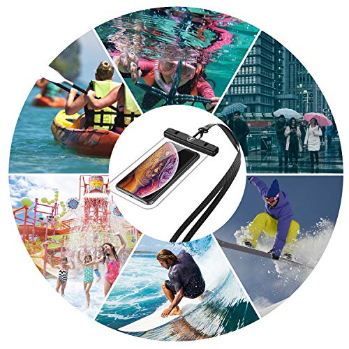 Takfox 1105-0004 Waterproof Phone Pouch For Samsung Galaxy S24 Ultra S23 Plus S22 S21 Fe Note 20 A02S A54 A03S A13 A14 A15 A21 A51 A71 A32 A23 A42 A52 A53 Iphone 15 Pro Max Cell Phone Dry Bag Case[2-Pack]-Clear thumb #5