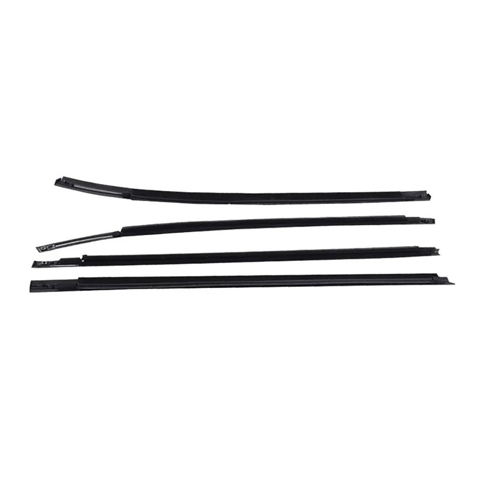 4Pcs Window Glass Weatherstrip Compatible with Hyundai IX35 82210-2S000 2010-2015 Car Window Outside Waterproof Sealing Strip Rubber Trim