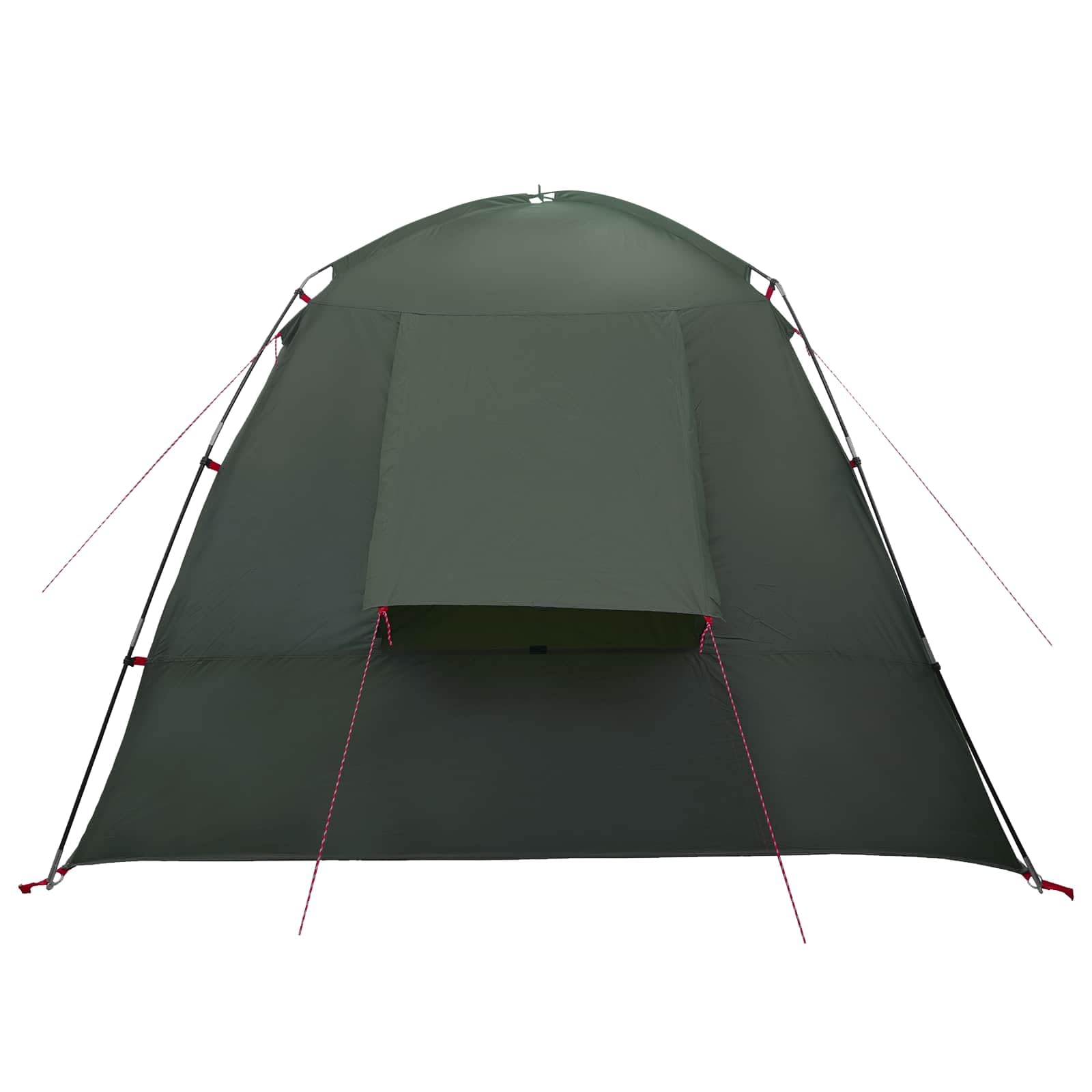 Hütten-Zelt Cabin Zelt Olivegrün aus Polyester 210 x 210 x 138 cm für Camping Familie, Outdoor Event, wasserdicht und mit Luftöffnung