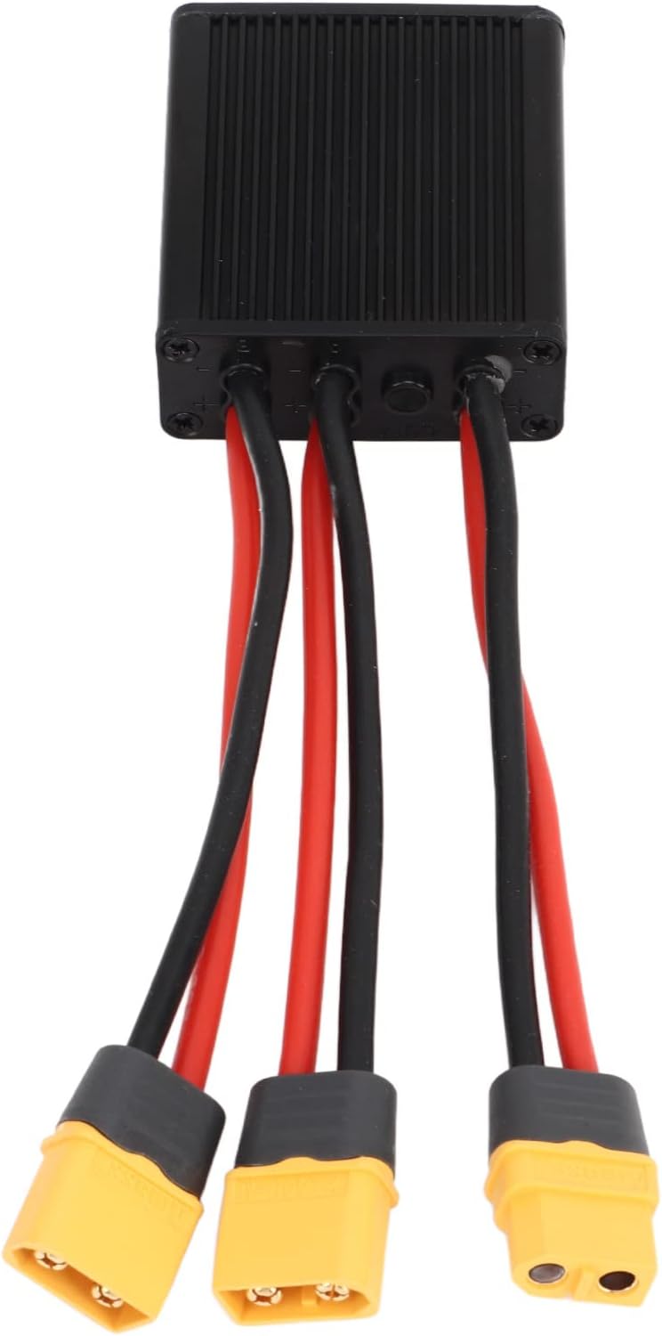 Dual Battery Parallel Adapter, Electric Double Battery Discharge Converter Dual Battery Parallel Module Adapter 20V‑72V (20A)