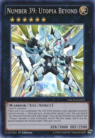 Yu-Gi-Oh! - Number 39: Utopia Beyond (NECH-ENS13) - The New Challengers - Limited Edition - Super Rare