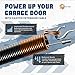 Easy Fix Hardware 170 lb. Heavy-Duty Double-Looped Garage Door Extension Spring (2-Pack) - Orange | Springs for Overhead Garage Door Hardware Repair | Minimum 30,000 Cycles for 7' Feet Garage Door