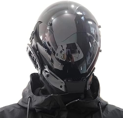 Ormakurda Máscara punk de cosplay para mujeres y hombres, cosplay, disfraz de Halloween, máscara para fiesta, festival de música, accesorios