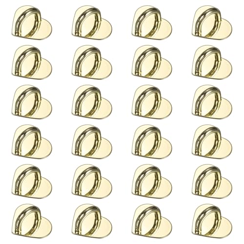 Accesorios para fundas de tableta y móvil PATIKIL en metal dorado con diseño de corazón 0.8"
