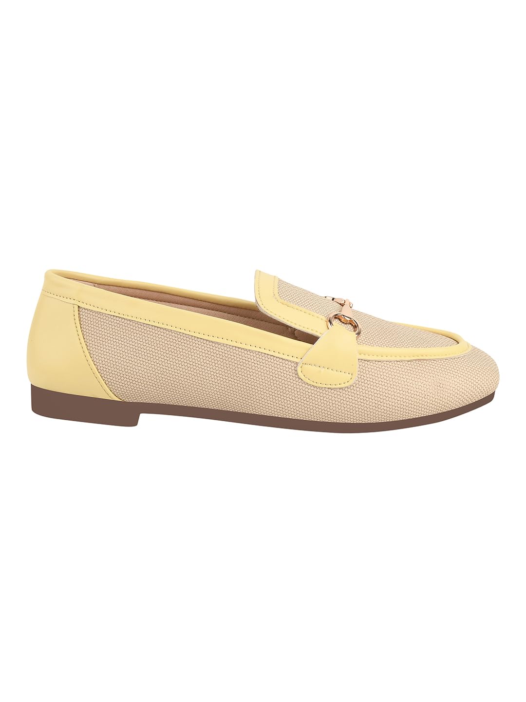Women’s Fabric Loafer Mules with Chain Detail – Slip-On Flat Shoes for Casual & Office Footwear-picture-28