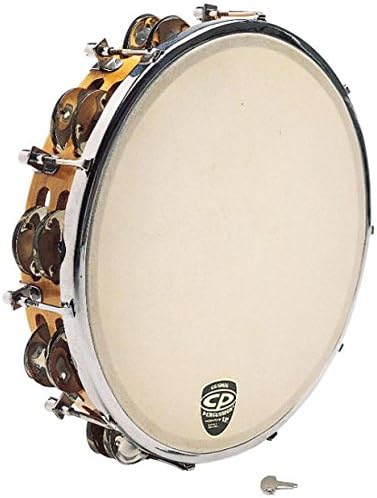 Latin Percussion CP 10" Tunable Wood Double Row Tambourine