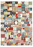 Herkunft: Indien Saywer Multi Gabbeh Muster 170 x 240 cm Traditionell handgeknüpft Modern Design Bereich Teppiche & Teppich