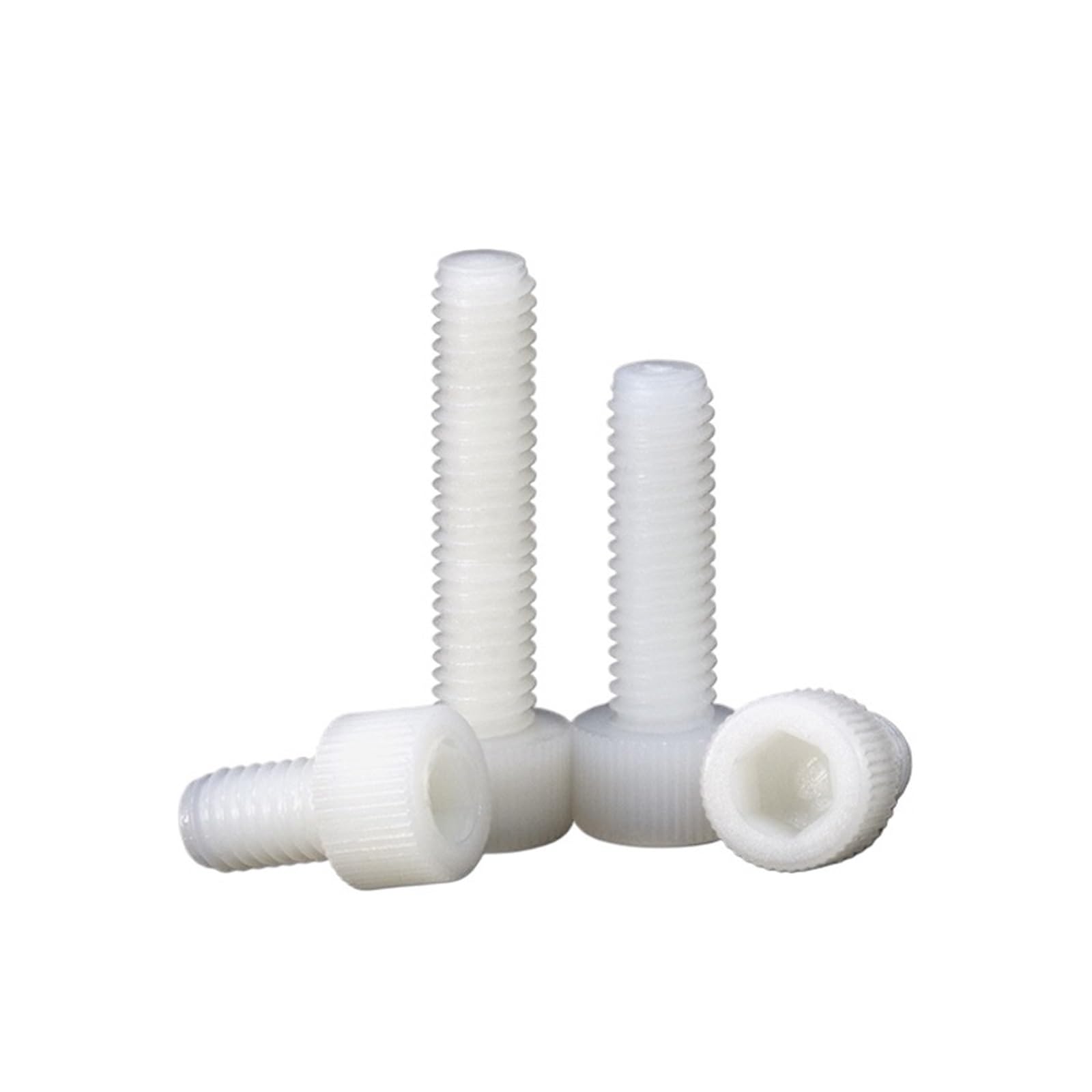 10/50 stücke Kunststoff Nylon Innensechskantschrauben Weiß M3 M4 M5 M6 M8(50pcs,M6x50mm)