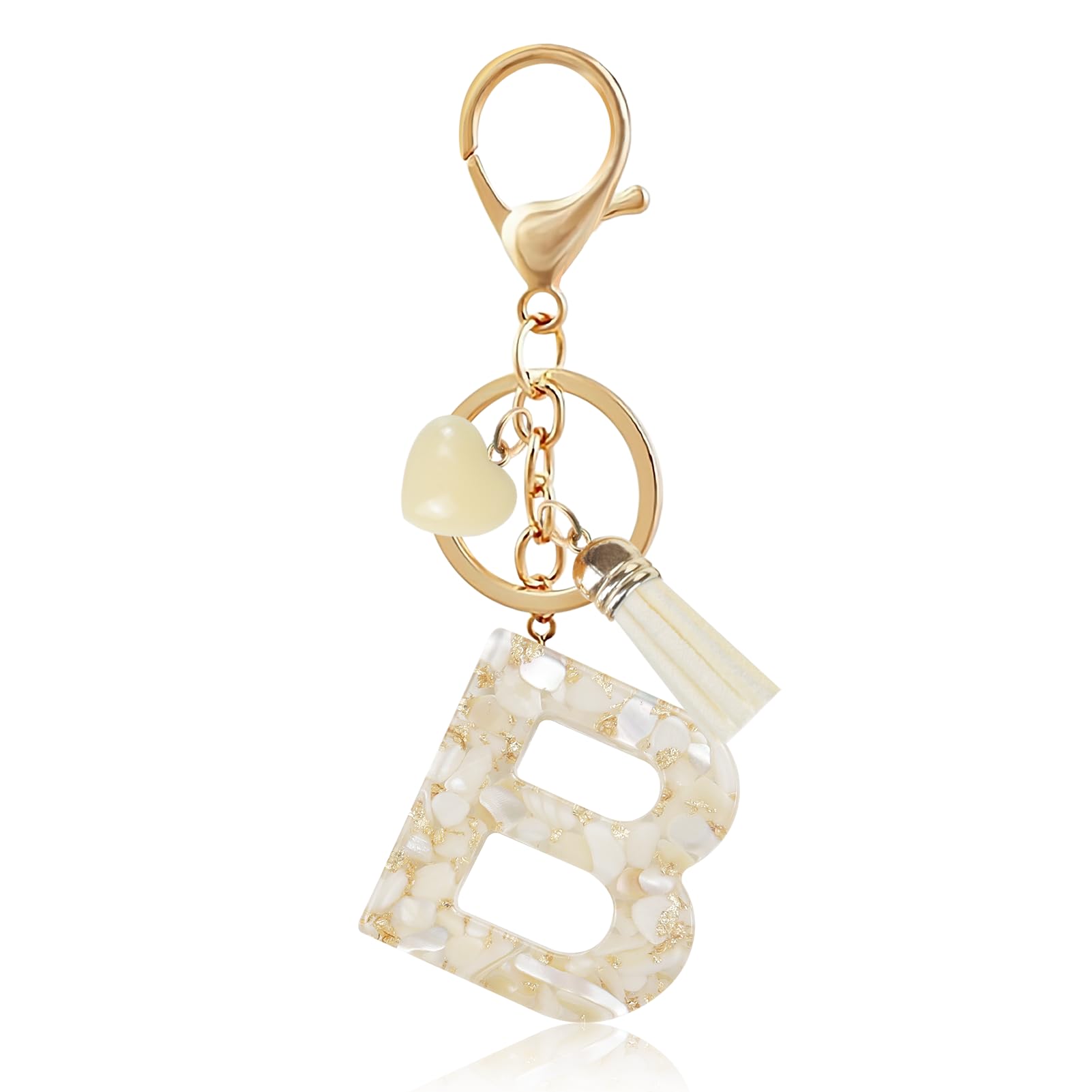 Initial Keychains for Women | Personalized Cute Letter Key Chain Bag Purse Charms